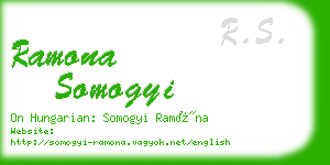 ramona somogyi business card